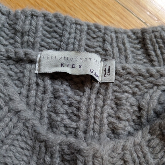 Stella McCartney Wool Cable Knit Colour Block Sweater - Picture 2 of 4